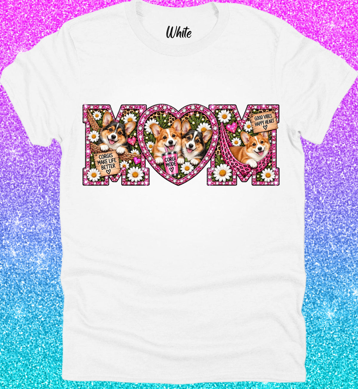 Dog Mom Tee Collection Corgy