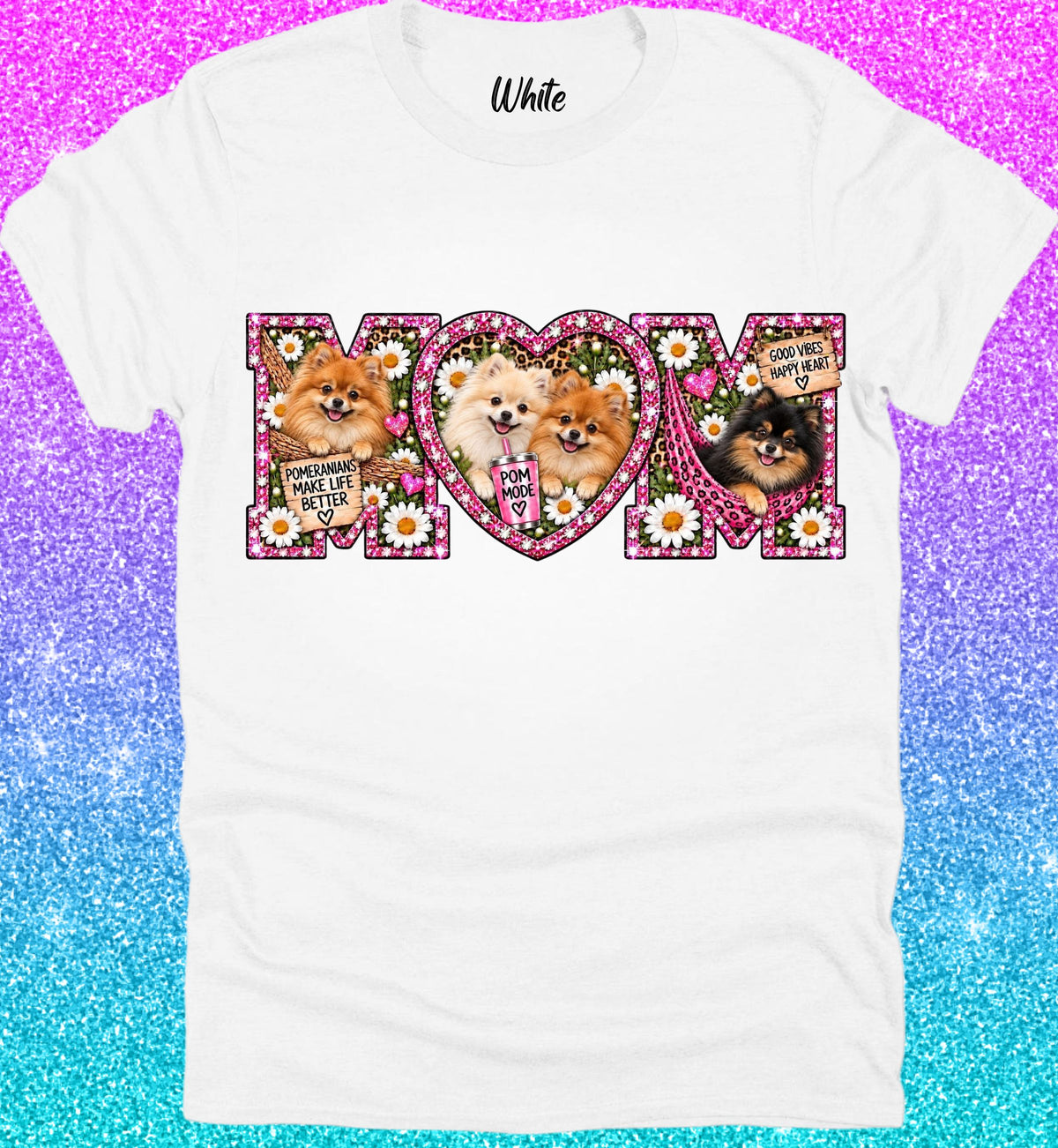 Dog Mom Tee Collection Pomeranians