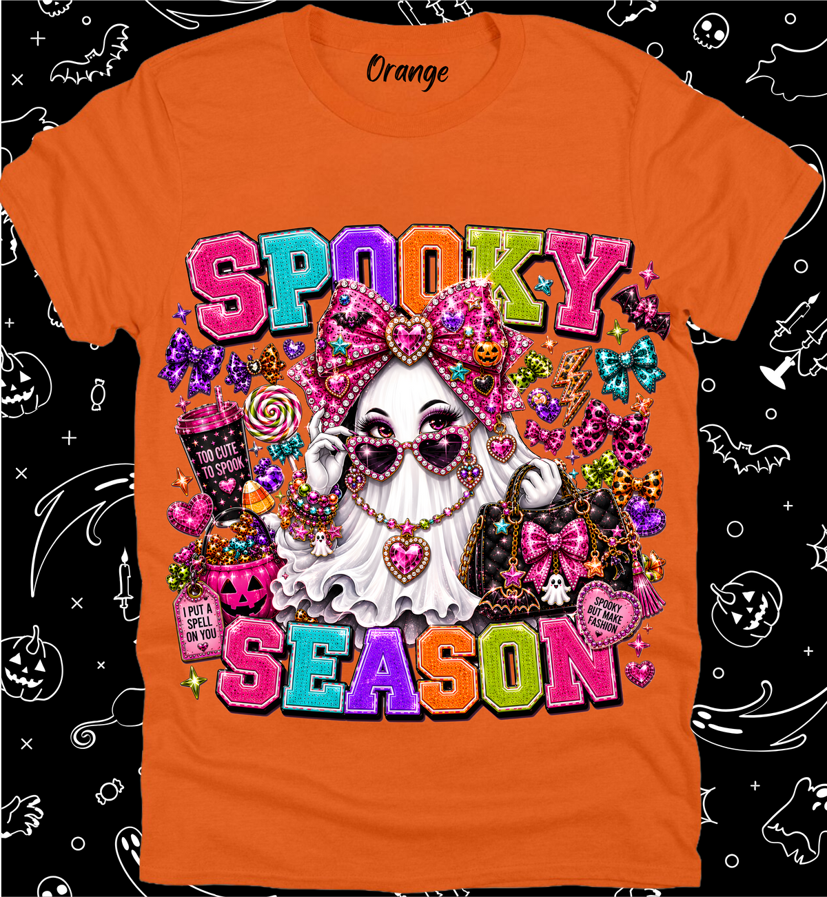 Halloween Preppy Rhinestone Tee Collection 23