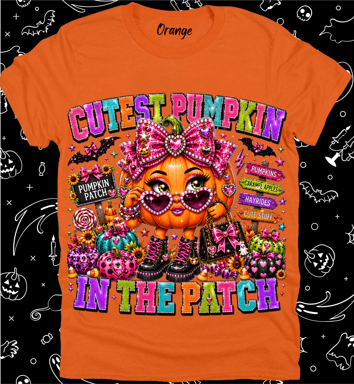 Halloween Preppy Rhinestone Tee Collection 10