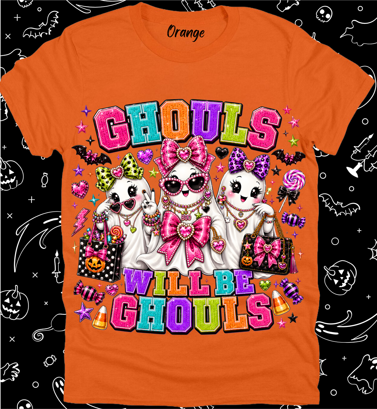 Halloween Preppy Rhinestone Tee Collection 27