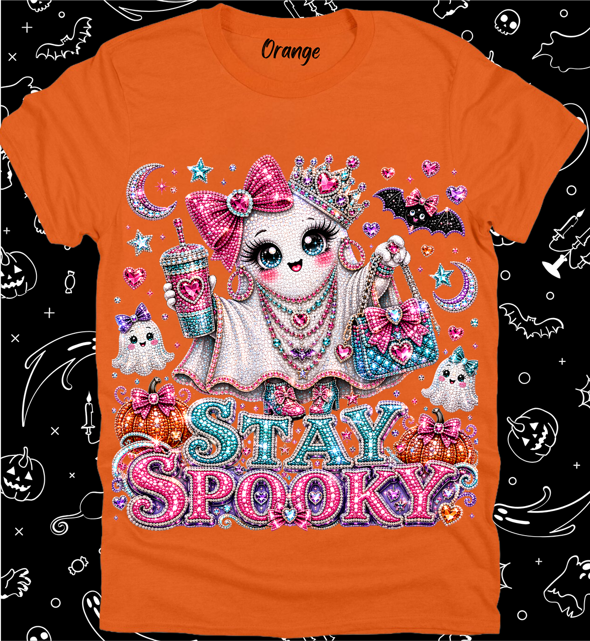 Halloween Preppy Rhinestone Tee Collection 31