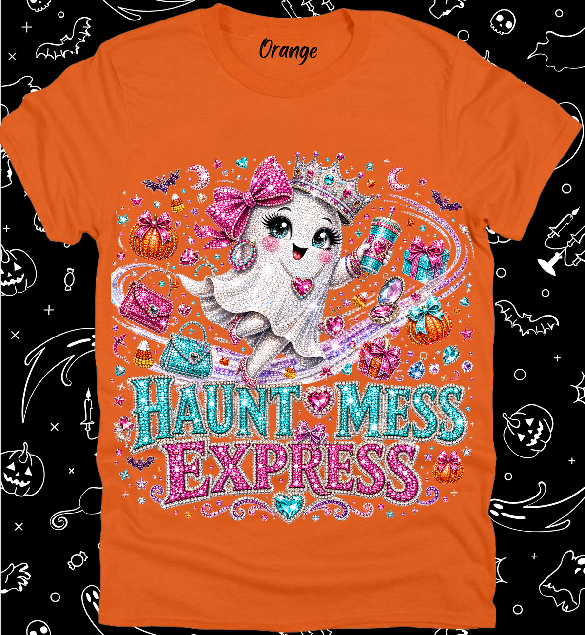 Halloween Preppy Rhinestone Tee Collection 39