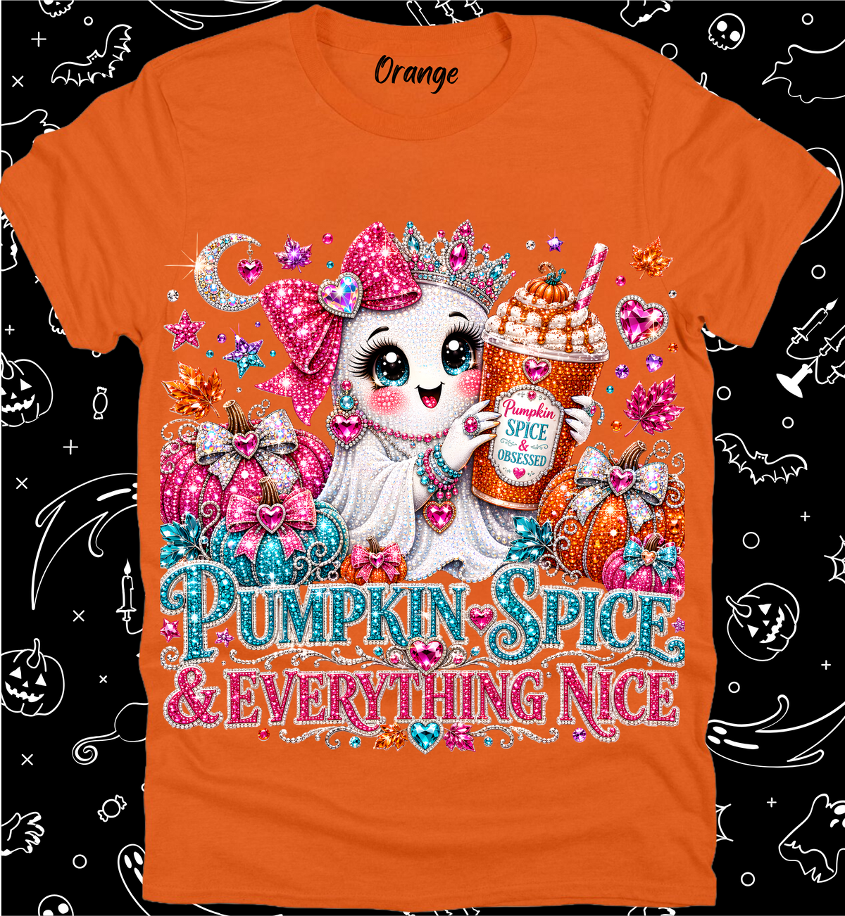 Halloween Preppy Rhinestone Tee Collection 35
