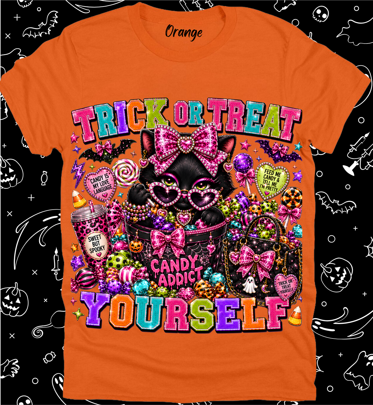 Halloween Preppy Rhinestone Tee Collection 13