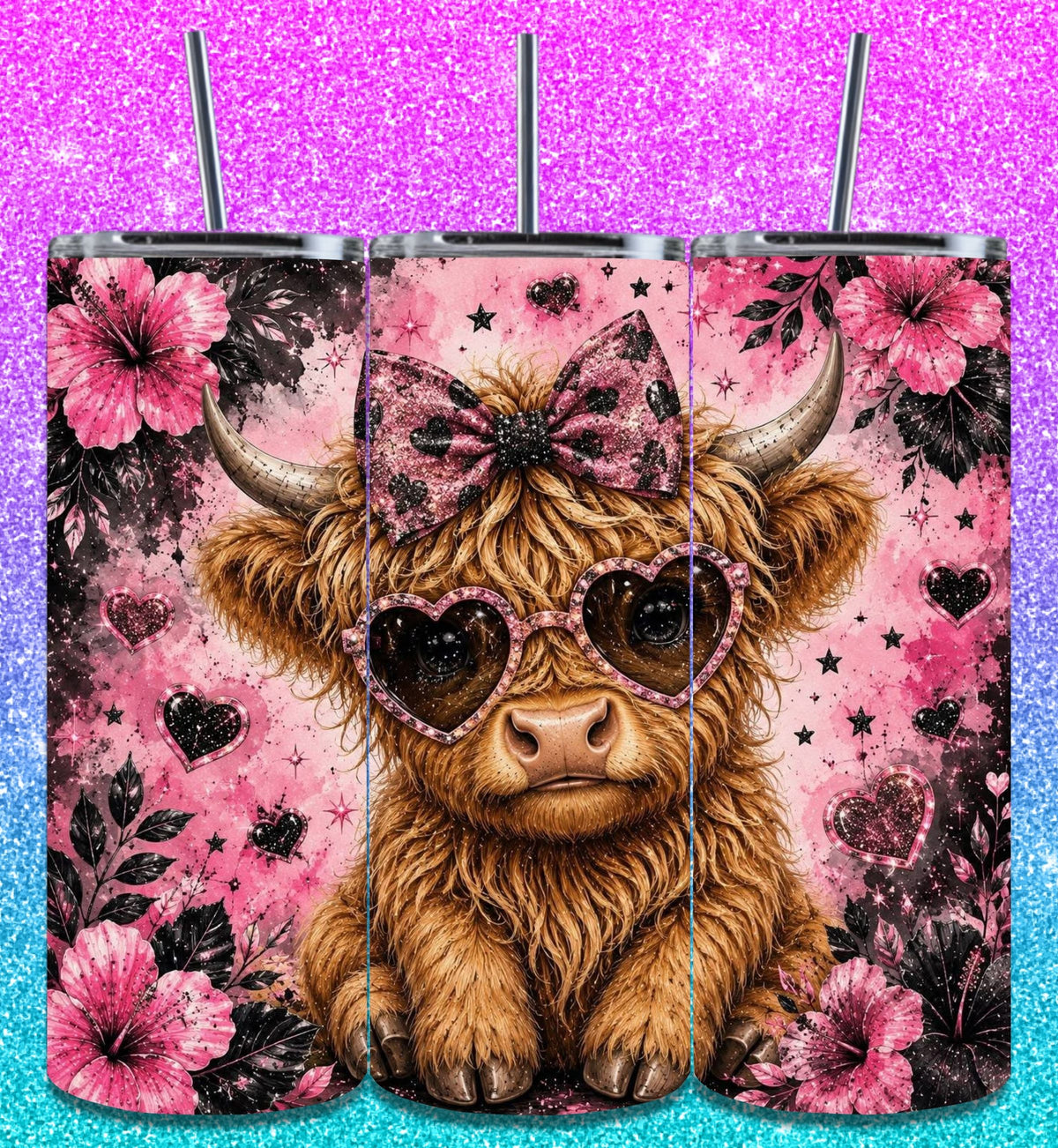 Highland Cow Tumbler Collection 3