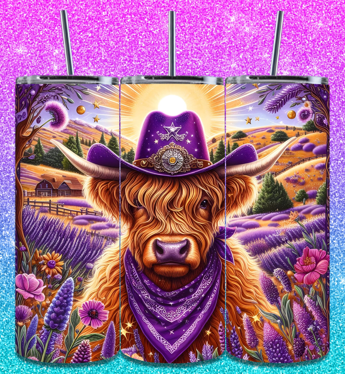 Highland Cow Tumbler Collection 9