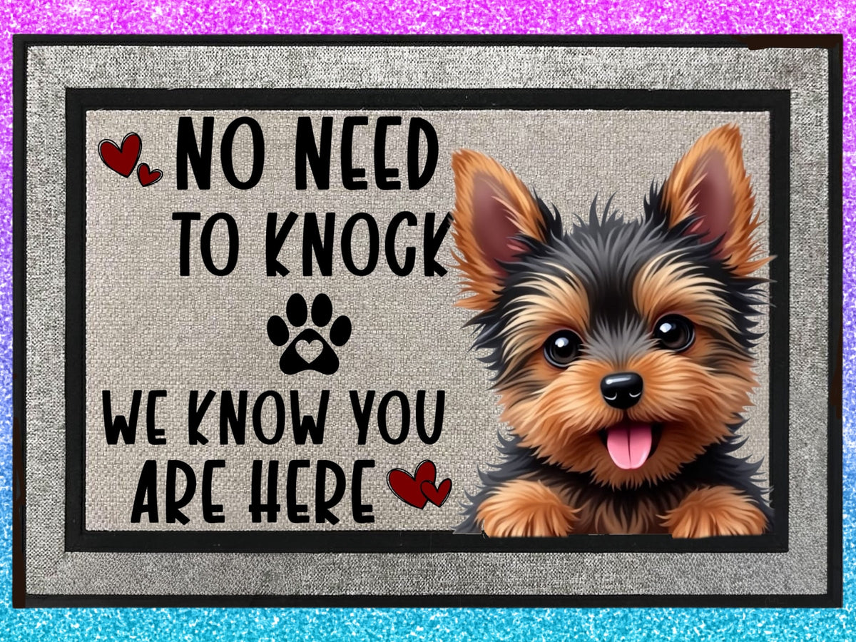 Welcome Mat Yorkie
