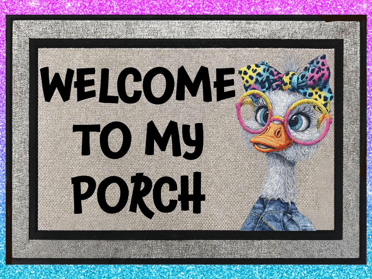 Welcome Mat Porch Goose