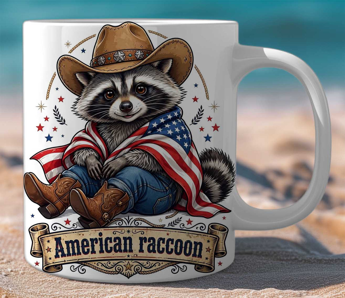 Mug Gift Set American Raccoon