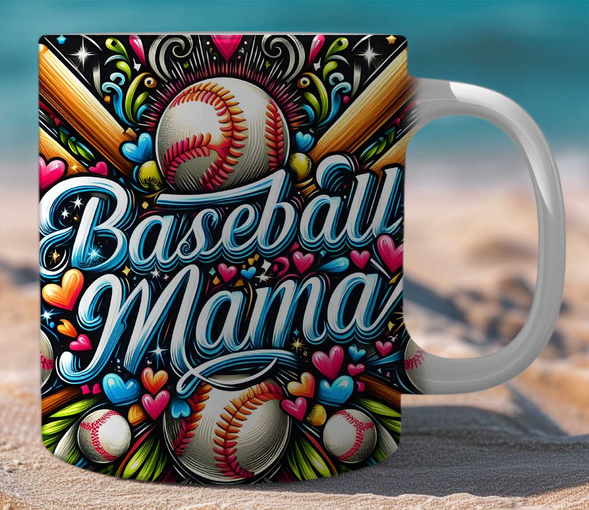 Mug Gift Set Baseball Mom 1