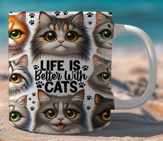 Mugs Life Better With Cats 11