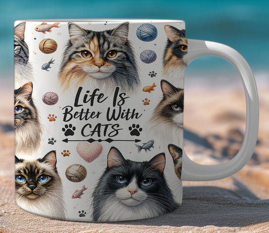 Mugs Life Better With Cats 12