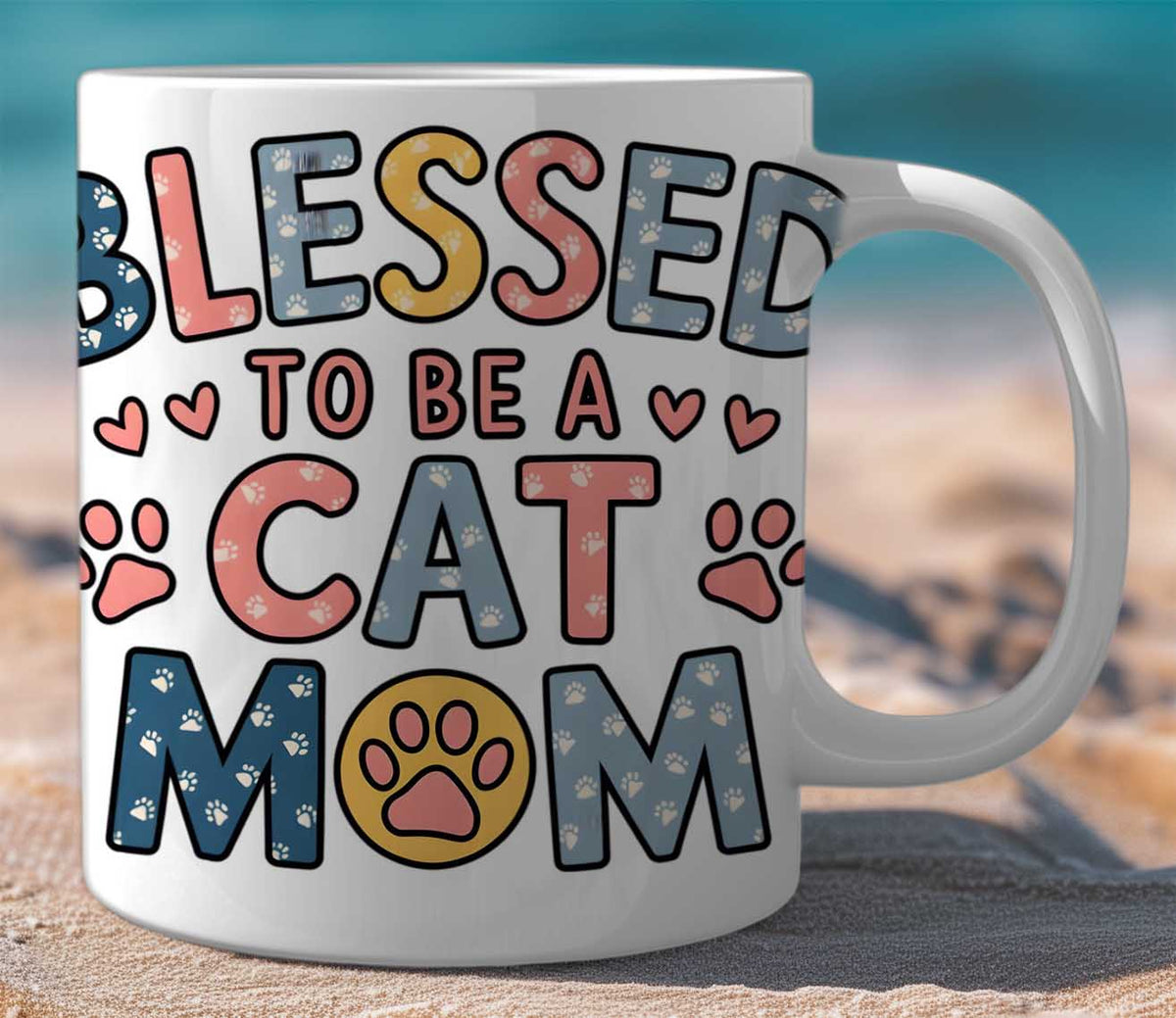 Mug Gift Set Blessed Cat Mom