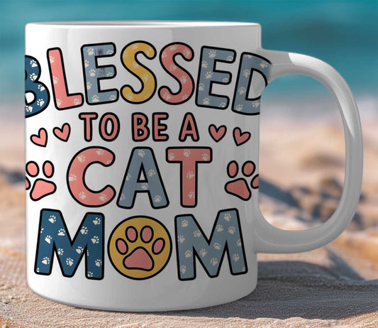 Mug Gift Set Blessed Cat Mom