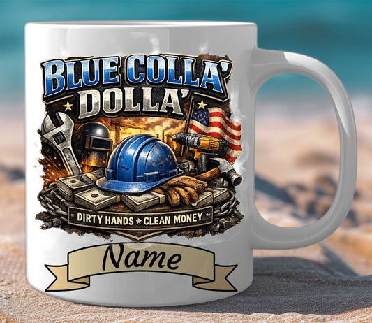 Mug Gift Set Blue Collar Dolla