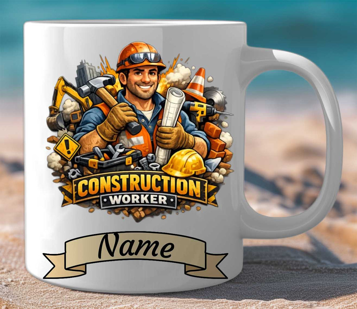 Mug Gift Set Construction Worker