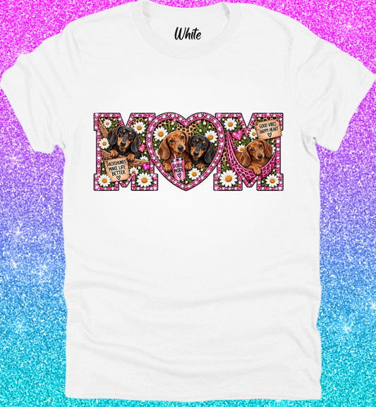 Dog Mom Tee Collection Dachshund