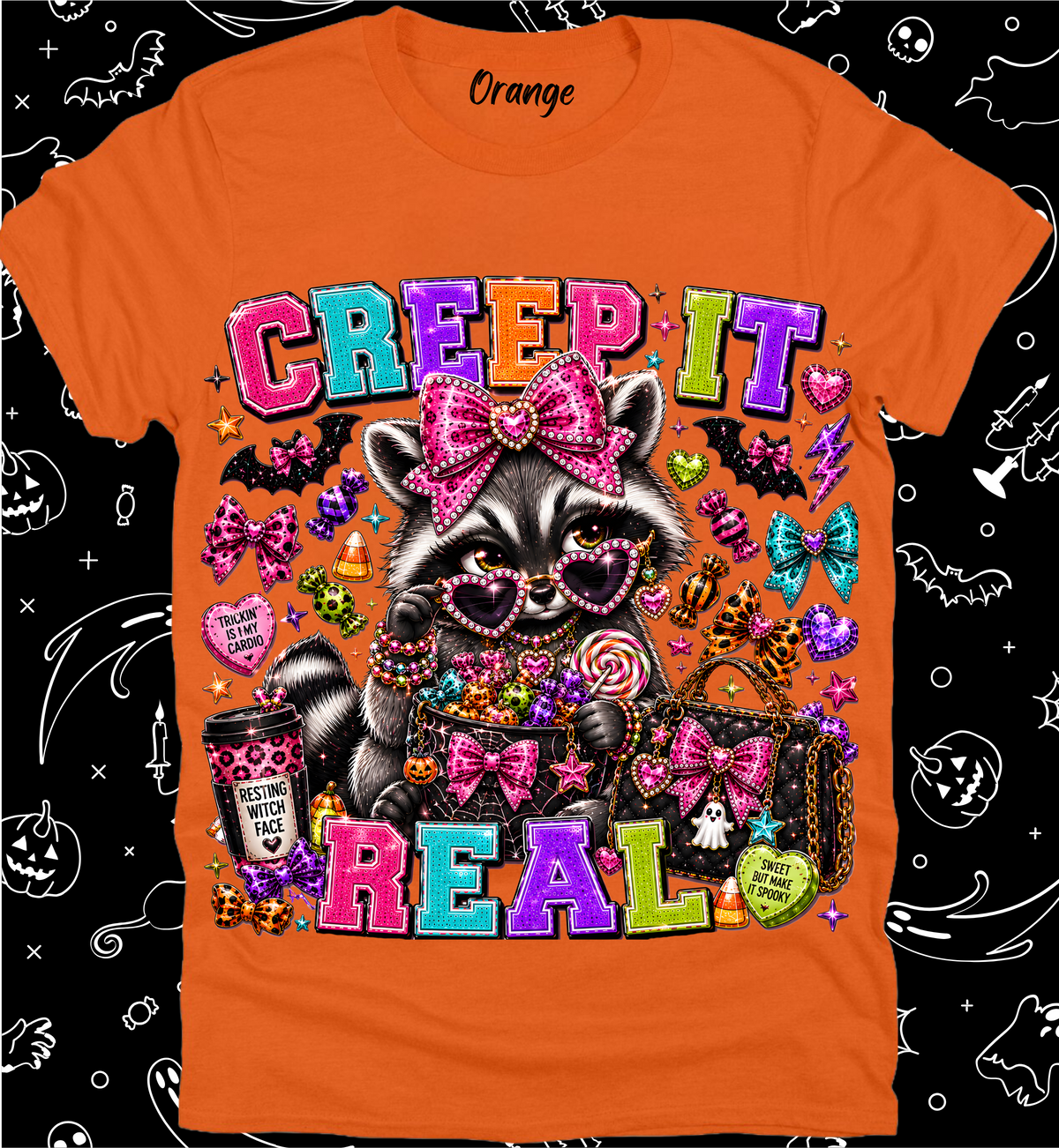 Halloween Preppy Rhinestone Tee Collection 41