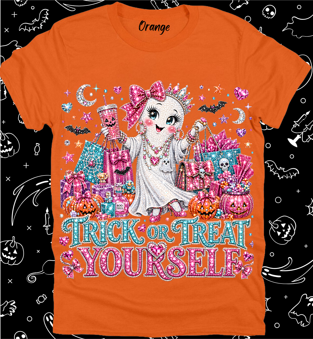 Halloween Preppy Rhinestone Tee Collection 33