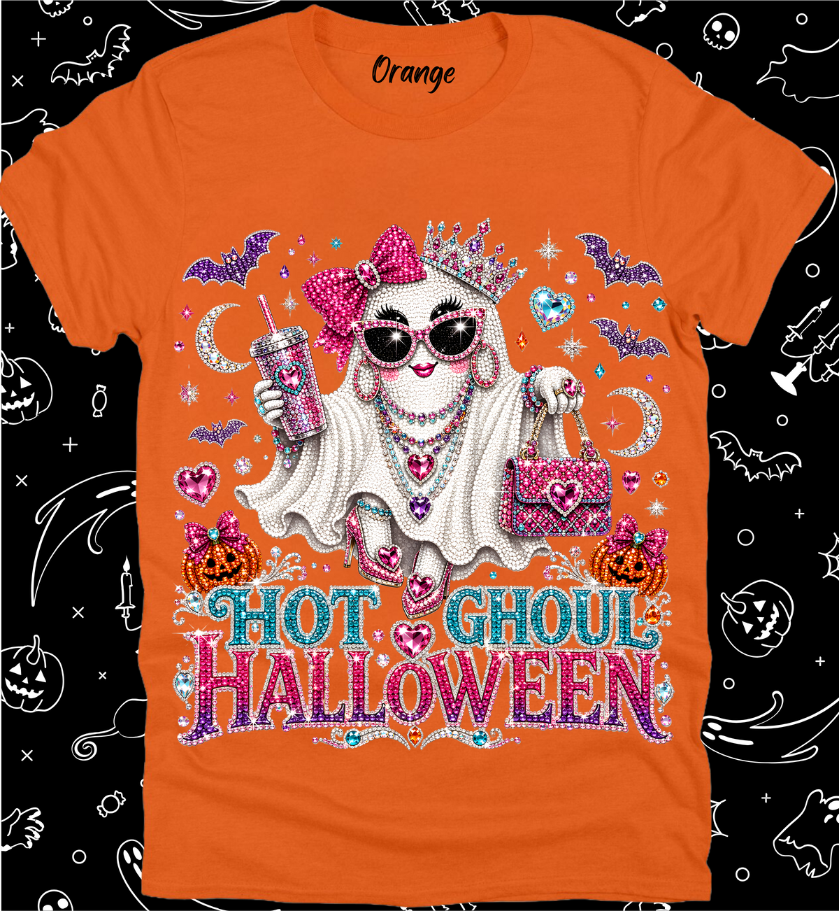 Halloween Preppy Rhinestone Tee Collection 26