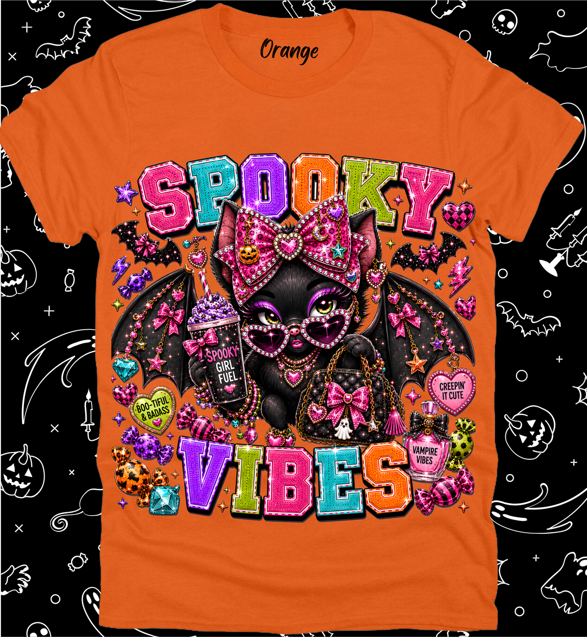 Halloween Preppy Rhinestone Tee Collection 42