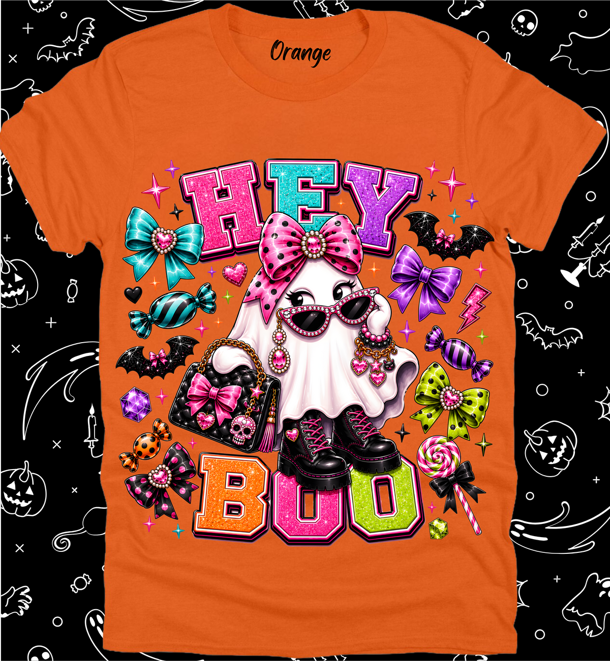 Halloween Preppy Rhinestone Tee Collection 22