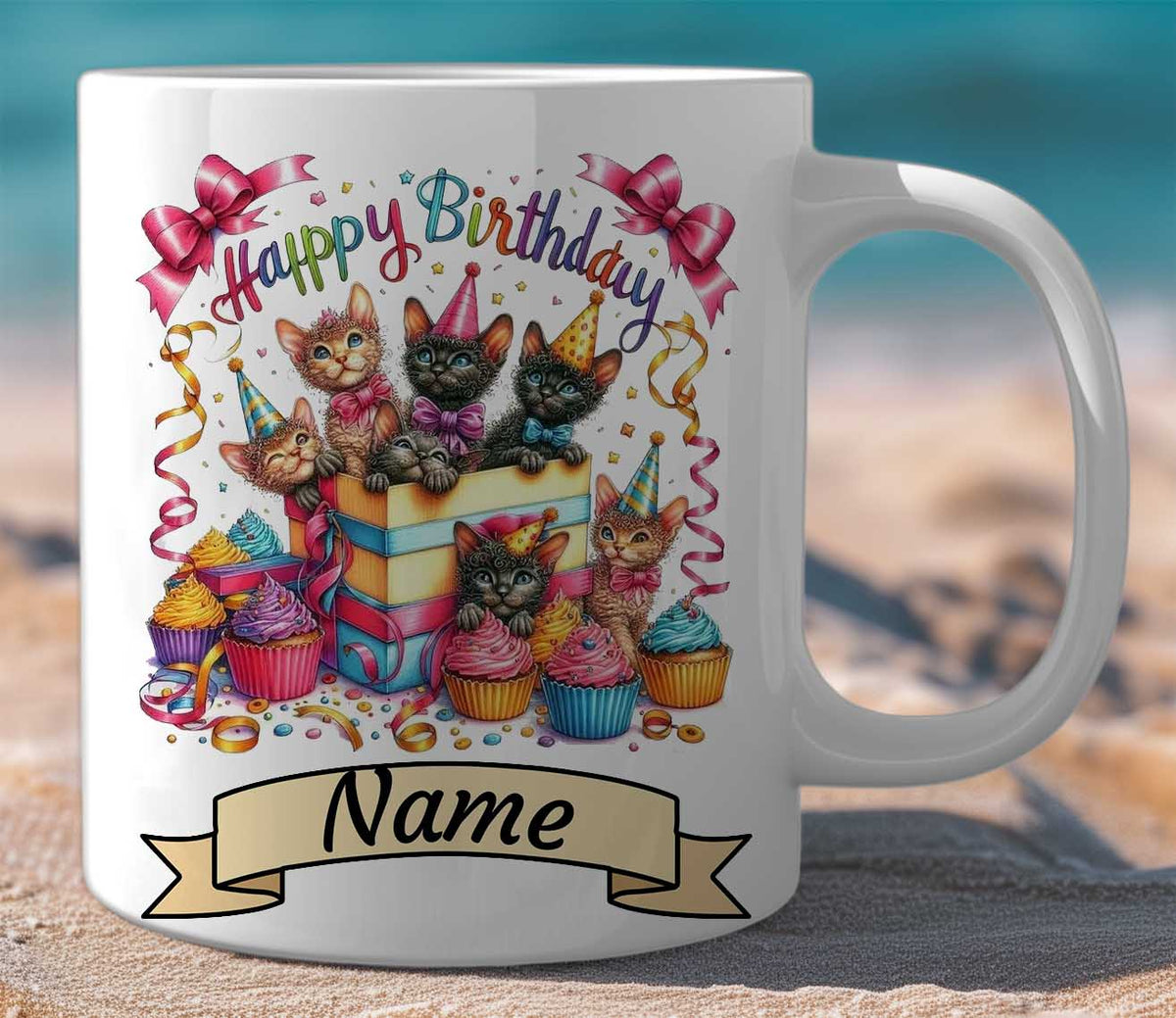 Mug Gift Set Happy Birthday Kittens
