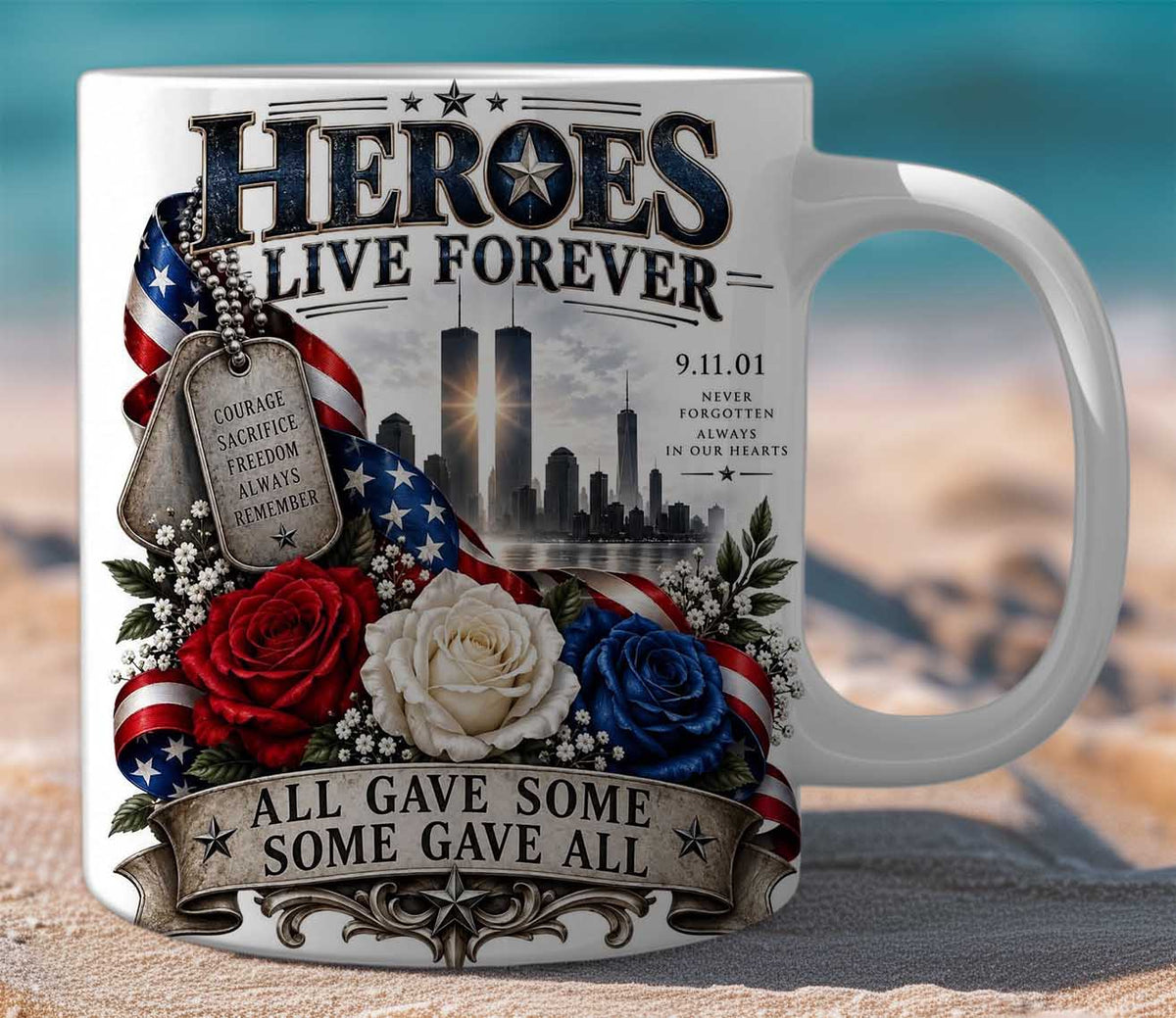 Mug Gift Set Heros Live Forever