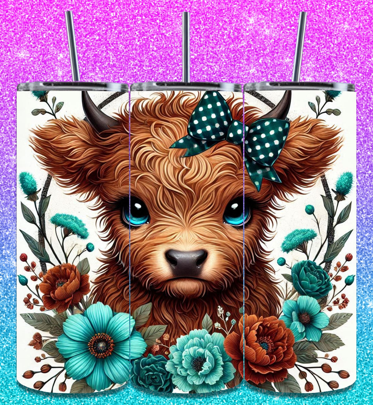 Highland Cow Tumbler Collection 15
