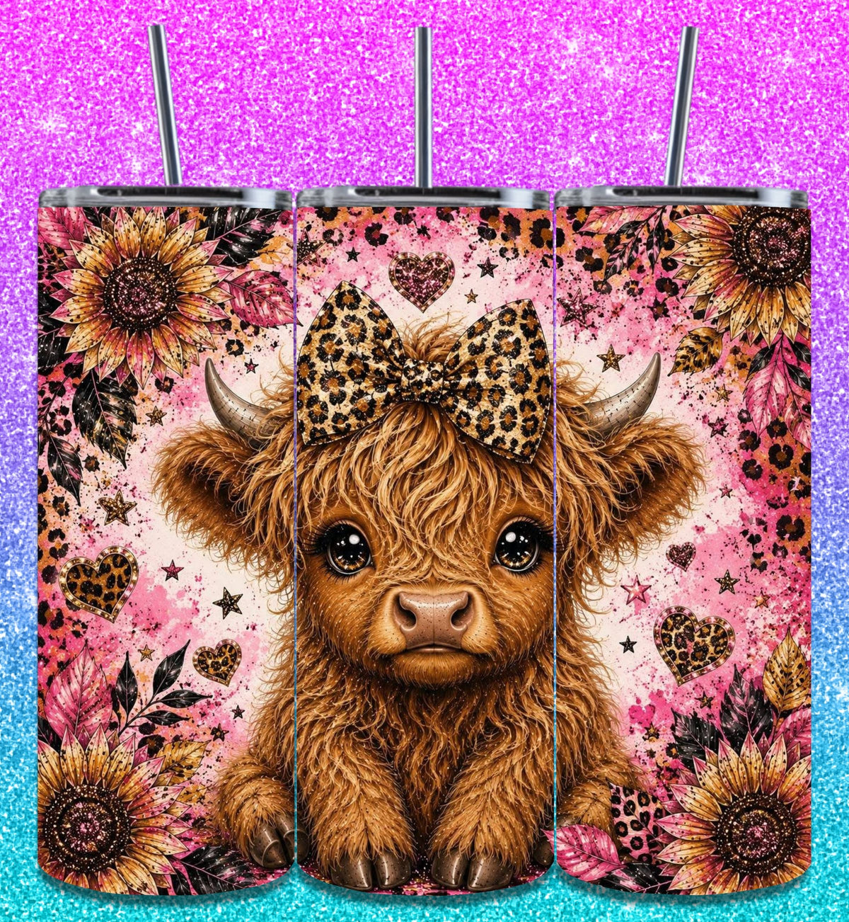 Highland Cow Tumbler Collection 4
