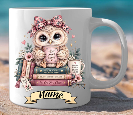 Mug Gift Set Owl Reading