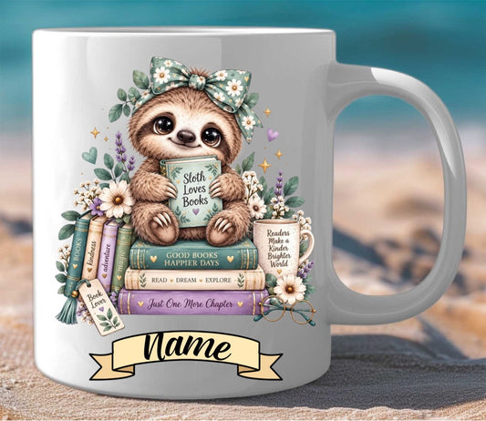 Mug Gift Set Sloth Reading