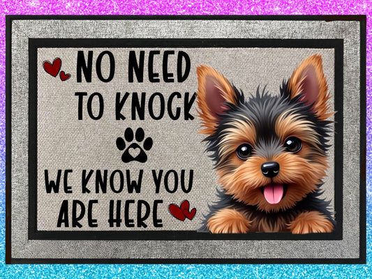Welcome Mat Yorkie