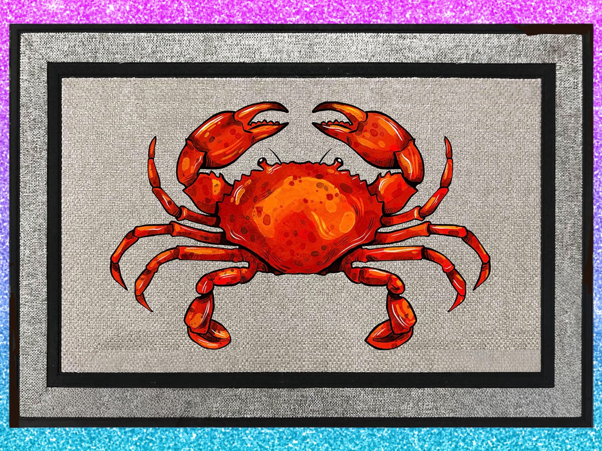 Welcome Mat Red Crab