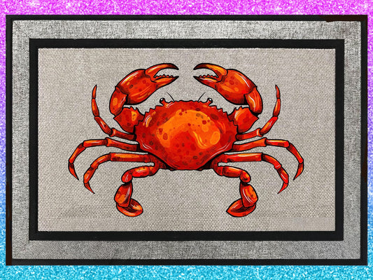 Welcome Mat Red Crab